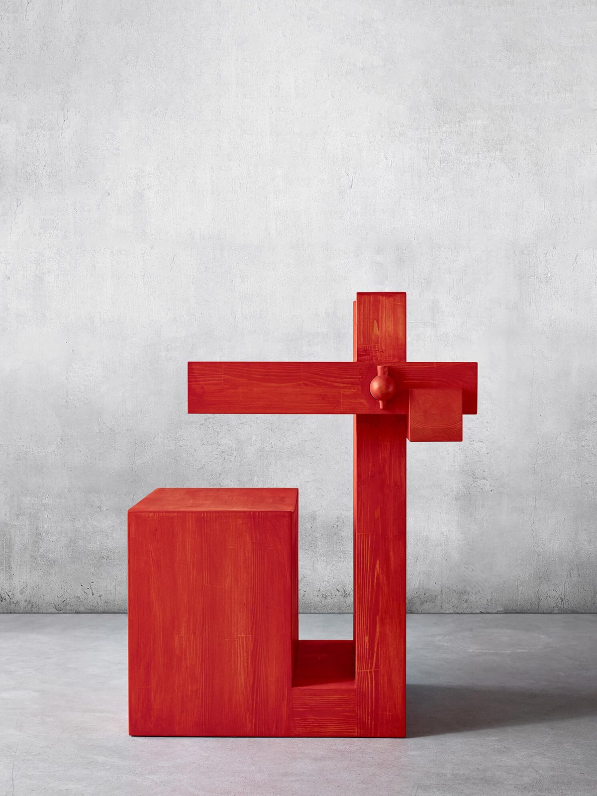 Hemvist Armchair, Red by Alexander Lervik – view 1